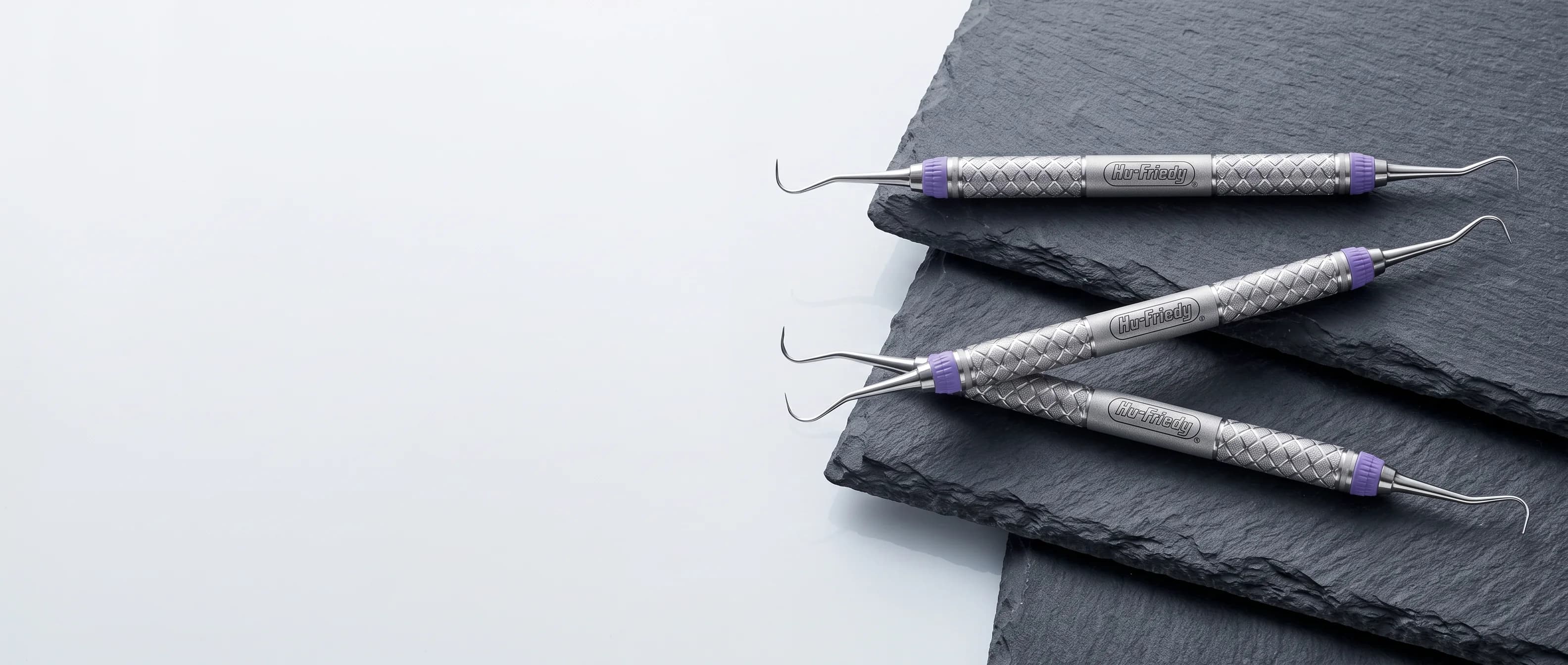 Drei Ansichten: Hu-Friedy H6/H7 Sichelscaler EverEdge 2.0