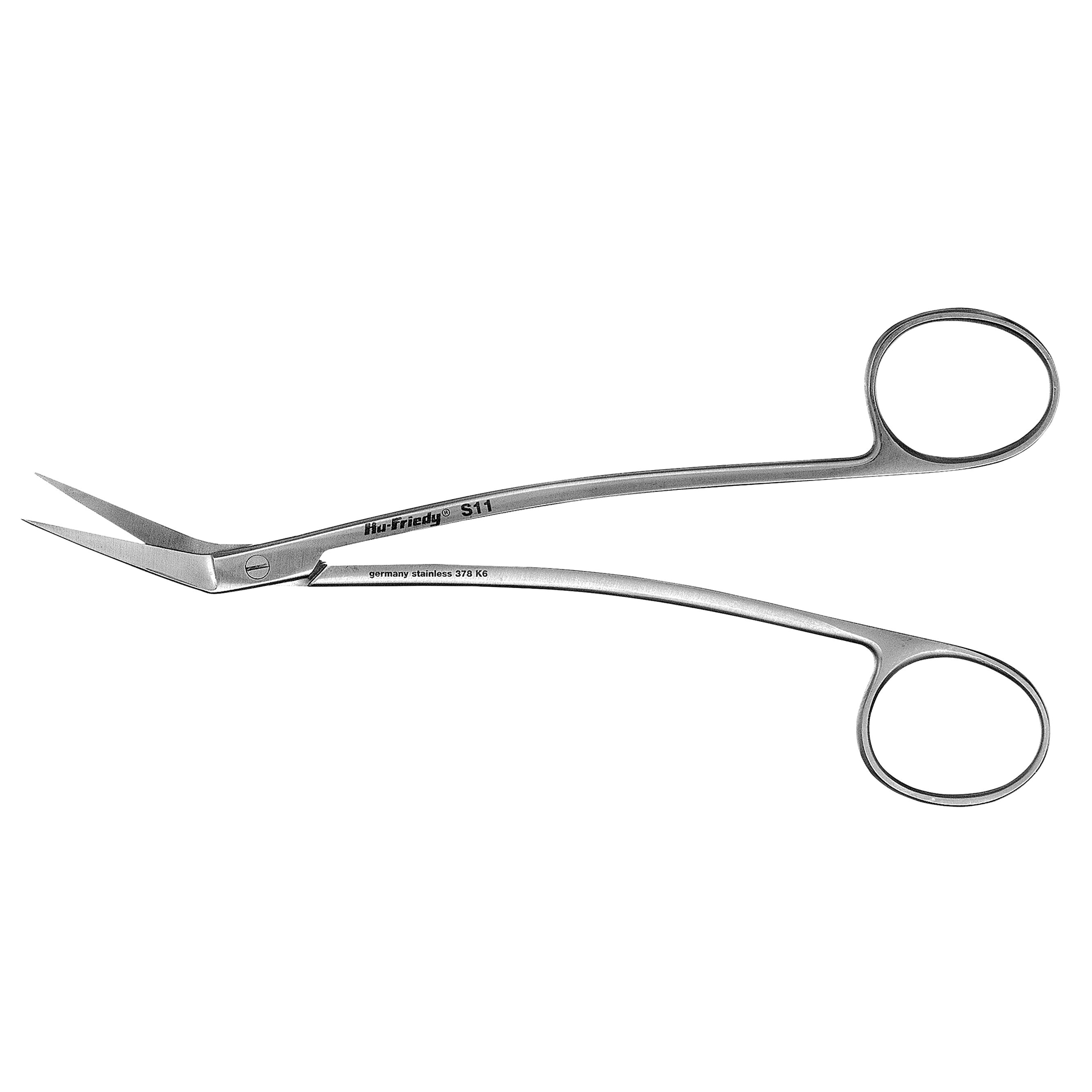 Schere Locklin #11 gebogen, gewinkelt, gezackt 16cm