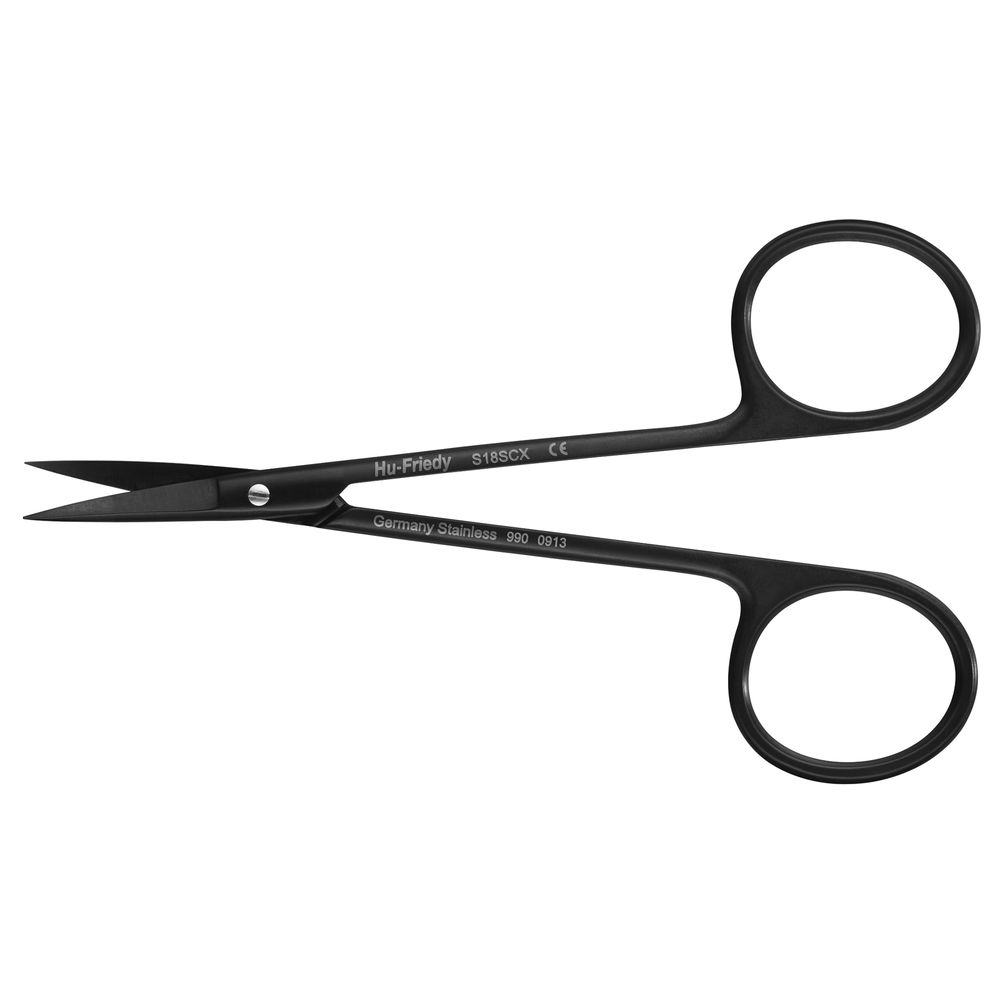 Schere Iris #18 fein, gebogen, SuperCut 11,5cm Black Line